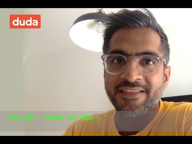 Python + SEO, live webinar announcement