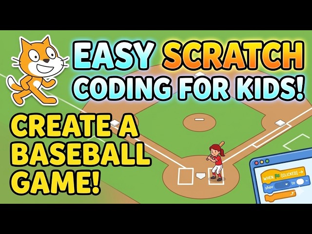 🚀 Create Your First Scratch Game in 3 Minutes | Easy Coding for Kids| step by step tutorial# scratch
