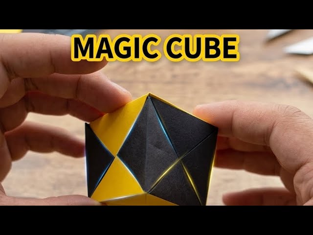 DIY Magic Paper Cube Tutorial | Easy Kinetic Origami by Sky Art Works ✨