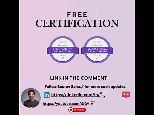 FREE Apache Airflow 3 Certification (Worth $300) | Don’t Miss Out!