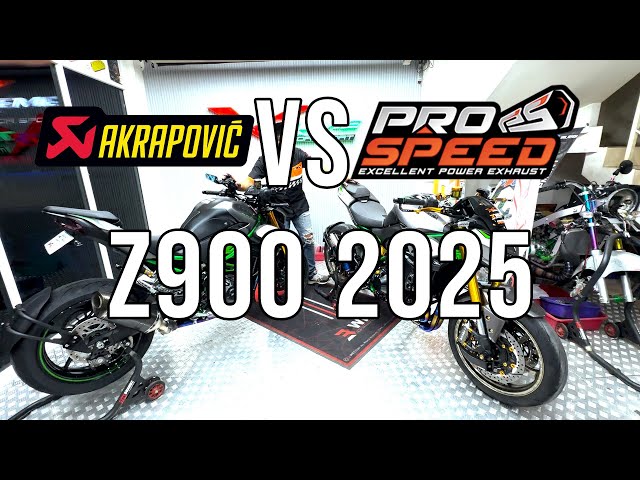 Test Sound Kawasaki Z900 Sugomi Akrapovic Exhaust VS ProSpeed
