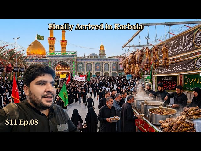 🇮🇶 Finally Arrived in Karbala | S11 Ep.08 | Najaf to Karbala Walk & Iraqi Hospitality 