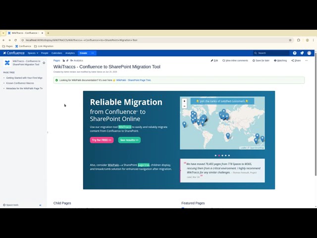Fixing Broken Links after Confluence to Sharepoint Migration Using WikiTraccs