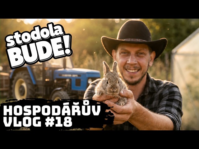 🚜 Hay cleaning, rabbit care, trouble with 6911 and a new tarpaulin hall | Farmer's vlog #18