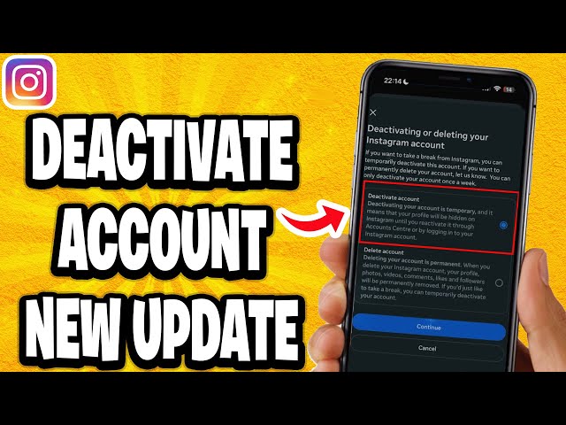 How To Deactivate Instagram Account New Update