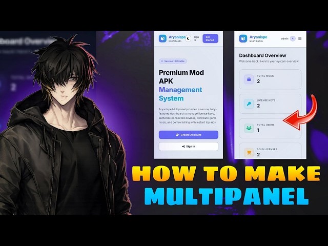 HOW TO MAKE MULTI PANEL AND HOST FULL SETUP | MAKE KEY SYSTEM EASY |  ARYANISPE RELATED