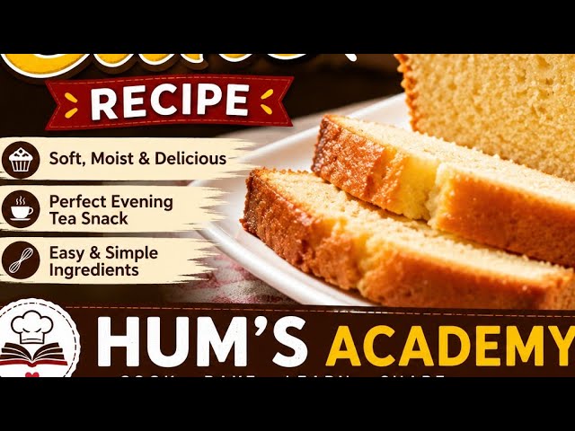 Hum's Academy TTC 🔴live 🍰 Tea Time Cake Recipe ✨ #HumsAcademy #BakeryStyleCake #CakeLovers #Recipe