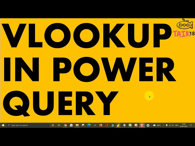 Vlookup in Power Query in Power BI TAIK18