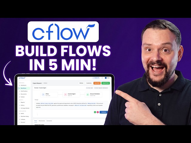 Cflow AI Review (2026) I Created a No-Code Purchase Request Workflow