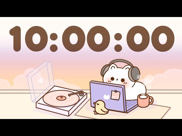 10 Hour Timer 🐱 10 Hr Study Timer for Classroom Focus