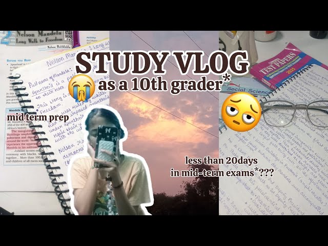 Studying After Tuition Until Dinner 📚 | Class 10 Study Vlog | Exam Prep | English, Economics & Maths