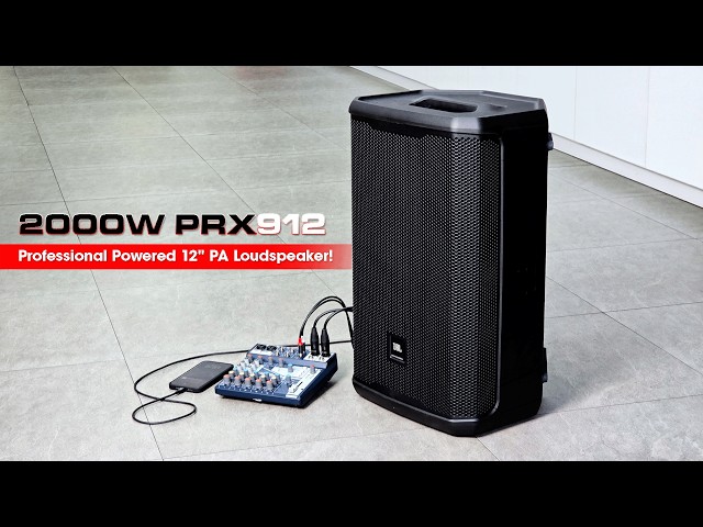 2000W JBL PRX912 | Professional Powered 12" PA Loudspeaker | Unboxing