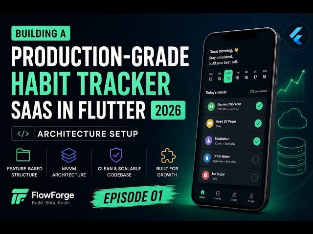 Building a Production-Grade Habit Tracker SaaS in Flutter 2026 | Architecture Setup