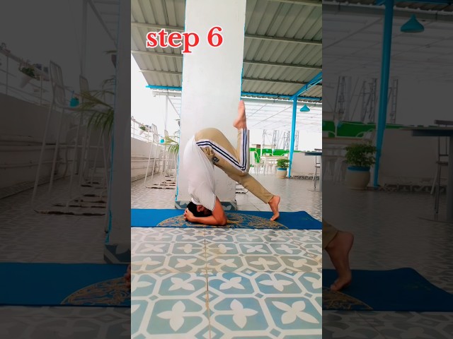 Master Your Headstand Step by Step🤸‍♂️ #yoga #flexibility #yogashorts #yogapose #headstand #stretch