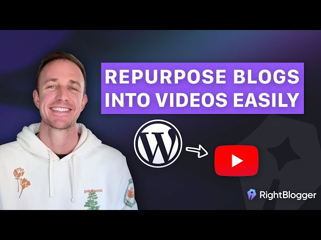 Turn Your Blog Posts Into YouTube Videos in Minutes! (Blog to Video)
