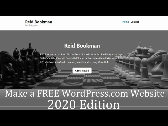 Make a free WordPress.com Website in less than 20 minutes – BEGINNER TUTORIAL - 2020