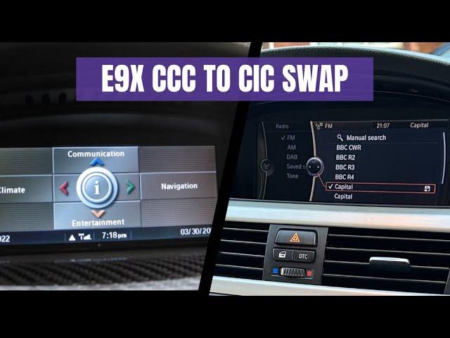 BMW E9x CCC to CIC swap replacement retrofit DAB E8x E6x 135i 335i e90 e91 e92 e93 e82 e83 e87 e88