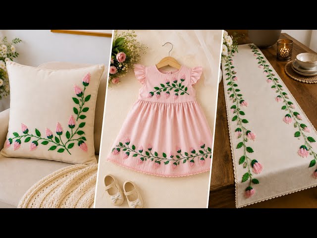 Unique Leaf 🌿 Embroidery Design for Beginners #embroidery #beginners #viral #artisanskills