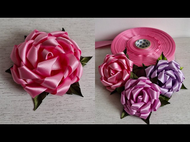 tutorial  de flor eterna paso a paso / como hacer flores de cinta