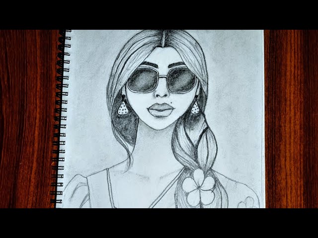 How to Draw a Girl with Glasses | Easy Pencil Sketch Tutorial 