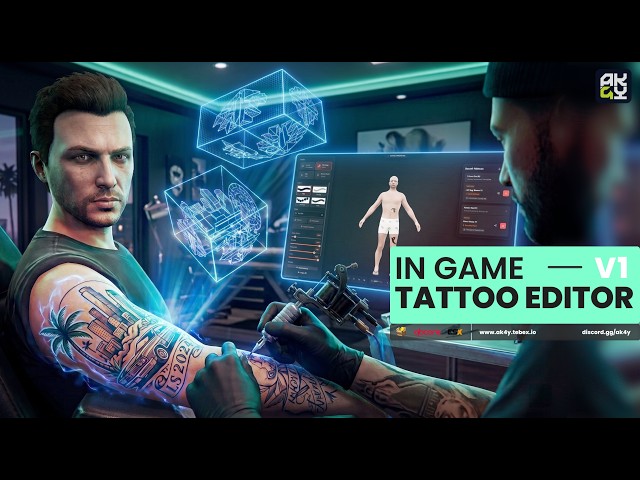 FiveM | In-Game Tattoo Editor with Job System