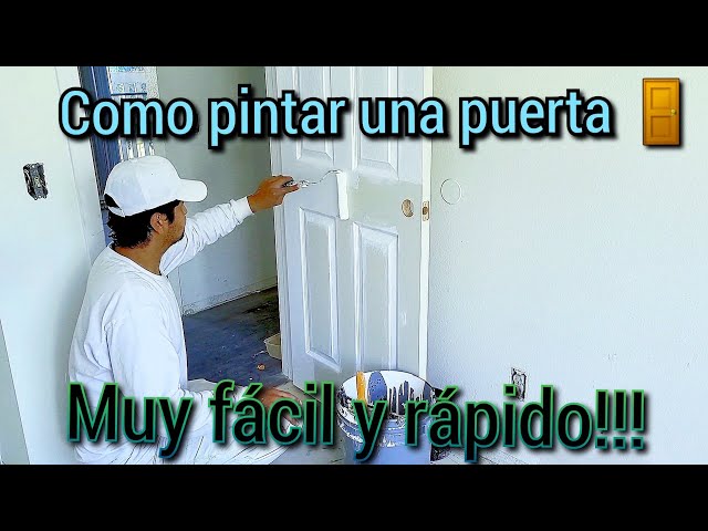 How to paint a door with a roller and brush quickly and easily!