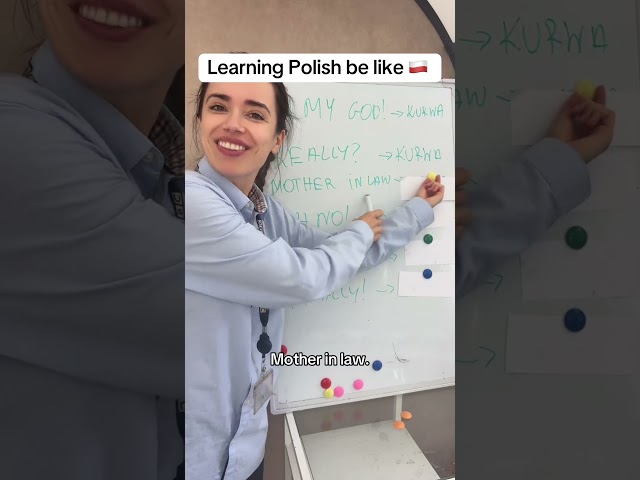 Learning Polish be like #funny #fyp #funnyreels