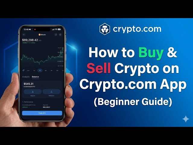 Cómo comprar y vender criptomonedas en la aplicación Crypto.com (Guía para principiantes)