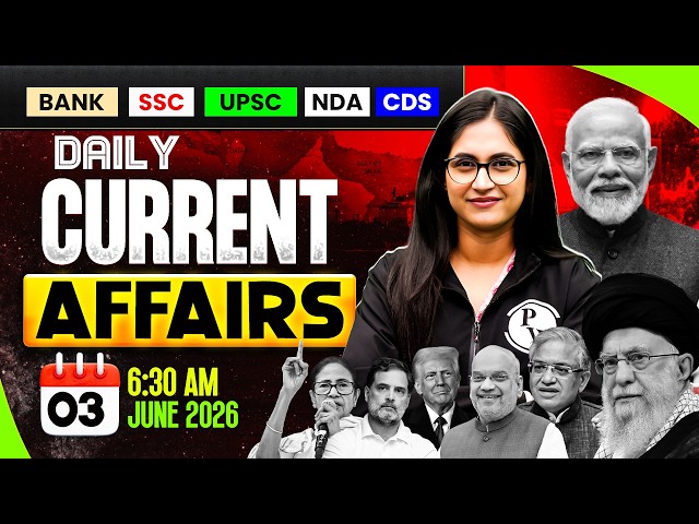 03 June 2026 | Current Affairs Today | Banking Current Affairs 2026 | by Sushmita Ma'am