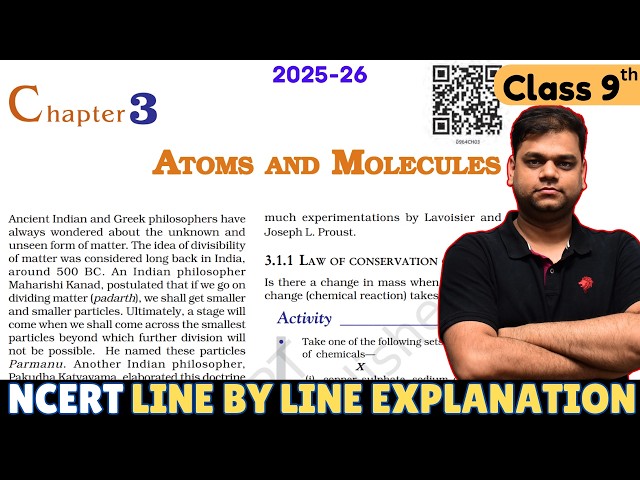 Atoms and Molecules - Class 9 Science Chapter 3 | 2025-26 Session