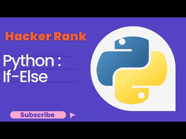 #2 Python If-Else || HackerRank Python Solution || Hackerrank Solutions