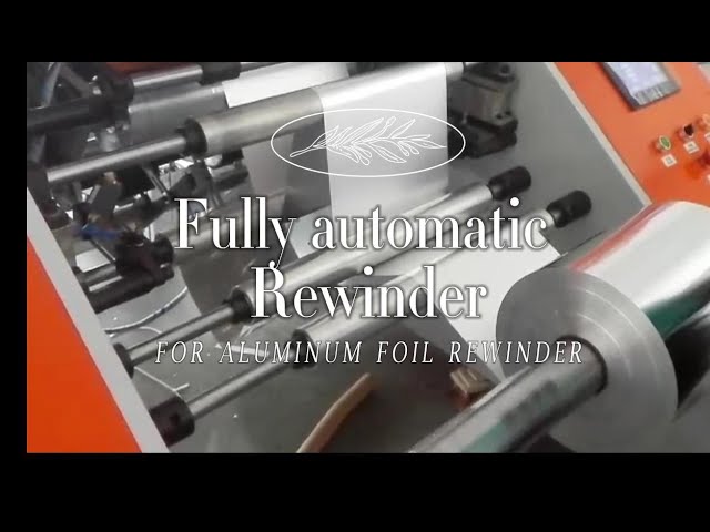 fully automatic aluminum foil rewinding machine;aluminum foil rewinder;BBQ paper rewinder;BBQ paper