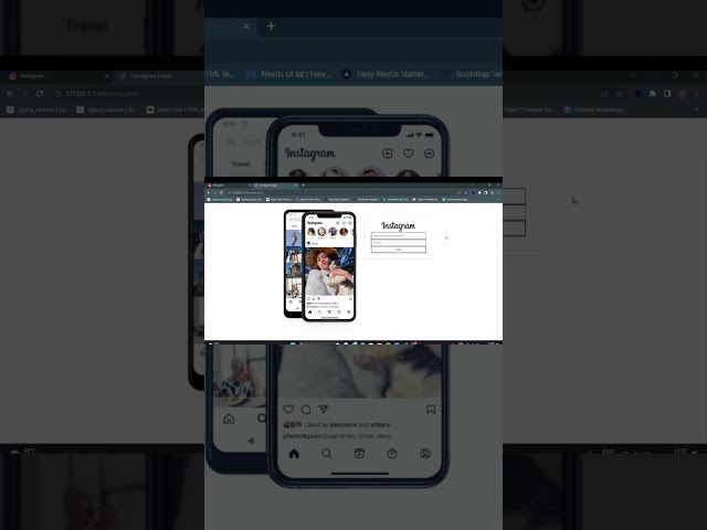 Creating an Instagram Login Page Clone: HTML, CSS, and JS | Shorts | Source Code | #web | #coding