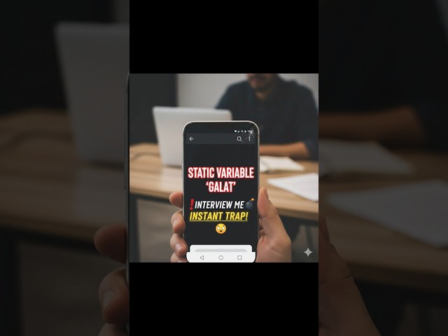 C Interview Mistake #10 | Static Variable Trap 😱 | Scope vs Lifetime