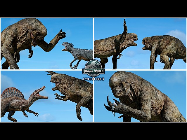Distortus Rex ( D-REX ) All Abilities & Interactions Showcase in Jurassic World Evolution 3 - JWE