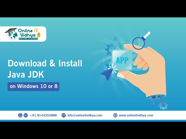 How to Download and Install Java JDK on Windows 10 or 8 - OnlineITVIdhya