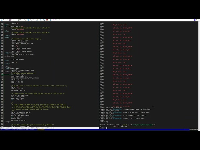 a small linux system for RISC-V(RV64) on QEMU: 5, follow the source of the kernel boot/relocation