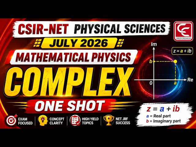 CSIR NET Physical Sciences JULY 2026 | MP COMPLEX | ONE SHOT