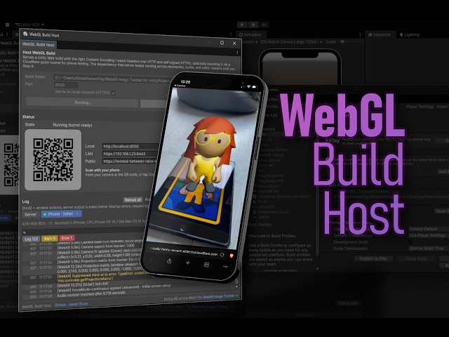 WebGL Build Host for Unity | Your Web build on any device, console in the Editor