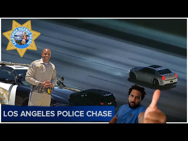 Hellcat Chrysler 300 TRICKED LAPD, CHP & Police HELICOPTER in High Speed Chase!