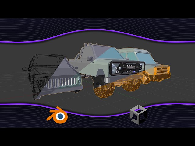 Low-Poly Vehicle Design in Blender for Unity Game Developers
