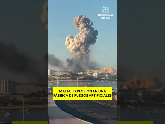 🔴 MALTA: EXPLOSION AT A FIREWORKS FACTORY
