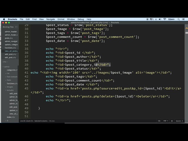 116 Relating Categories to posts and Displaying it   PHP Full Course 2021