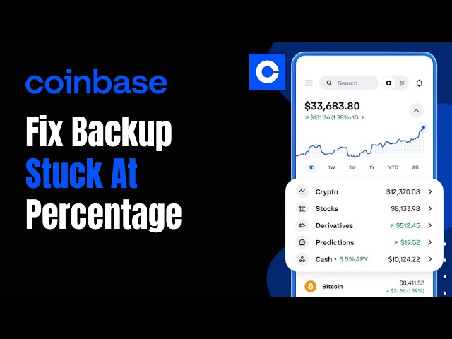 How to Fix Coinbase Backup Stuck at Percentage !