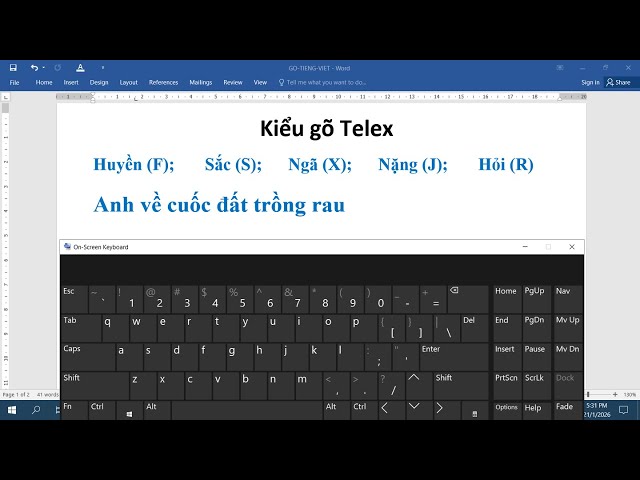 How to Type Vietnamese and Create Documents in Word (Part 18) - For Beginners