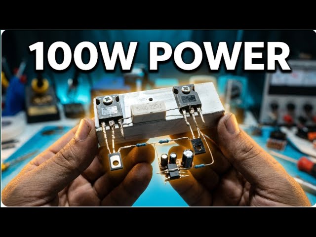 How to make TIP35 Powerful Audio Amplifier Homemade | DIY 100W Transistor Amplifier Build