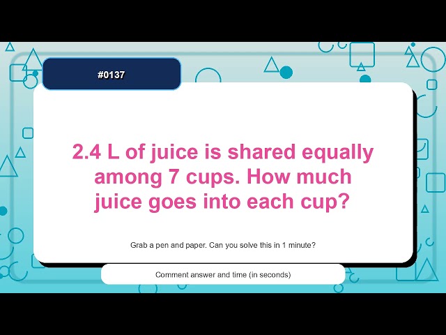 137 | Decimal Practice | Quick Math