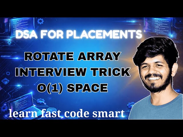 Rotate Array in Python | O(1) Space Interview Trick | DSA Coding