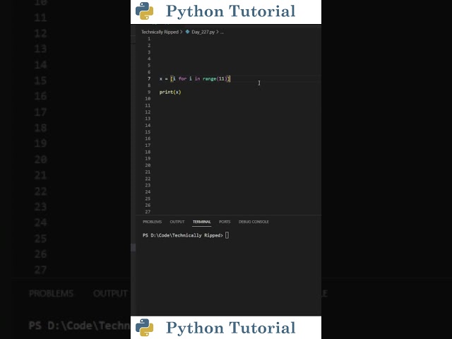 Set Comprehensions | Python Tutorial
