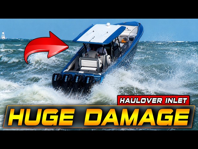 CENTER CONSOLE BREAKS LOOSE FROM THE DECK AT HAULOVER INLET | BOAT ZONE